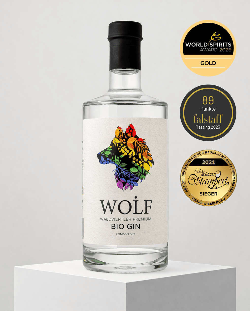 WOiF Pride Edition Flasche Detail – Waldviertler Gin für Pride