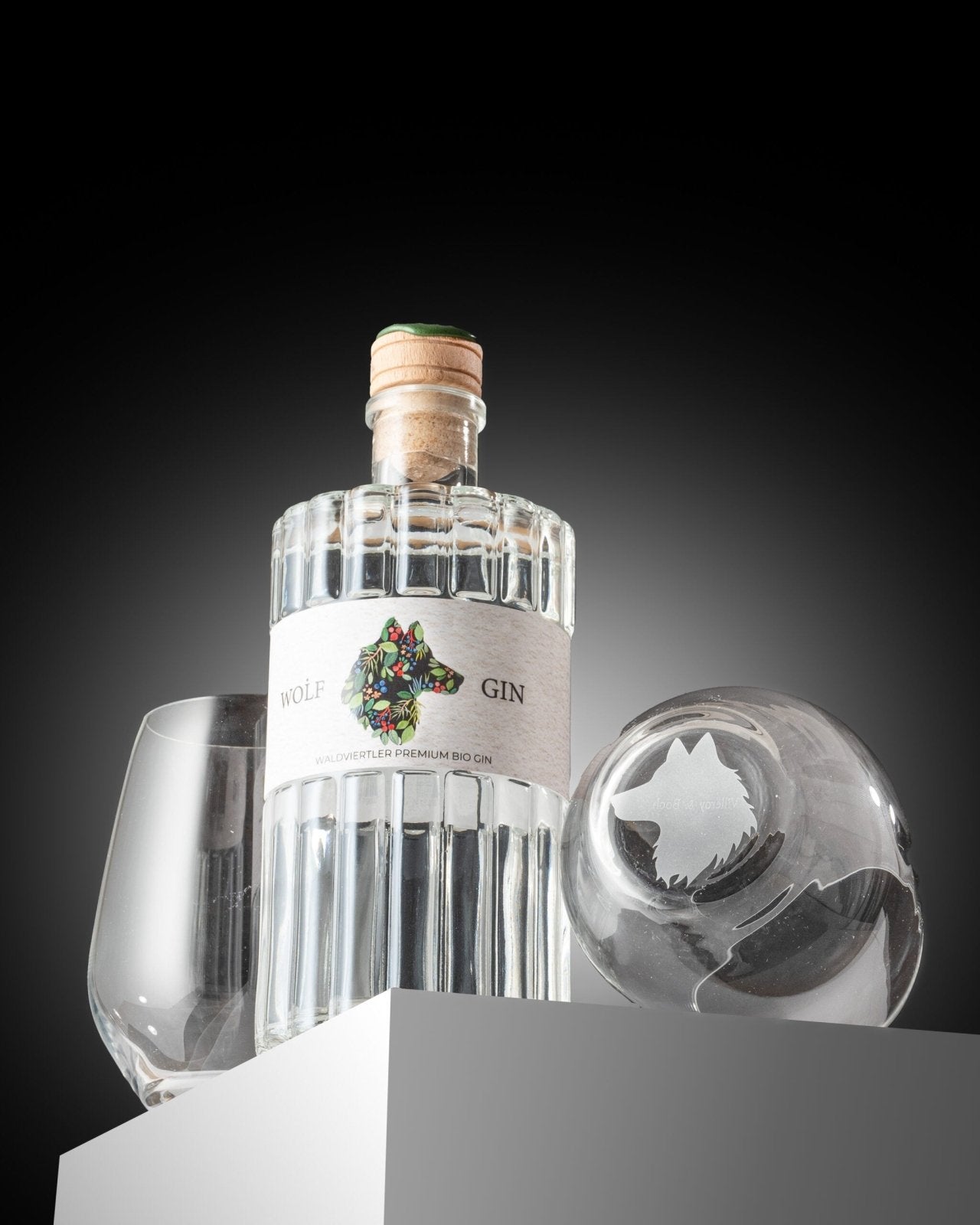 WOiF Signature Box Bio Gin mit zwei gravierten Gläsern – Premium Geschenk