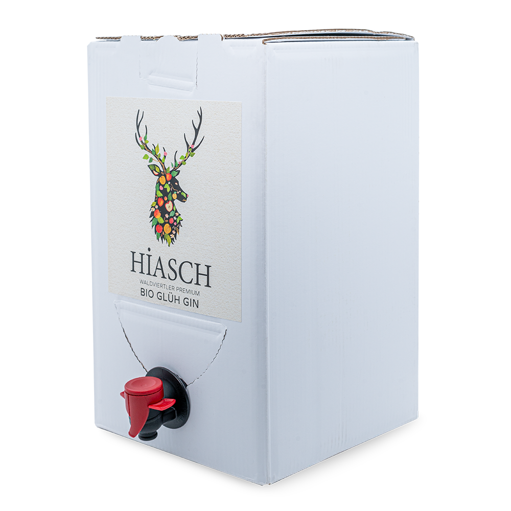 HiASCH Waldviertler Premium Bio Glüh Gin (Bag in Box) - 5000 ml