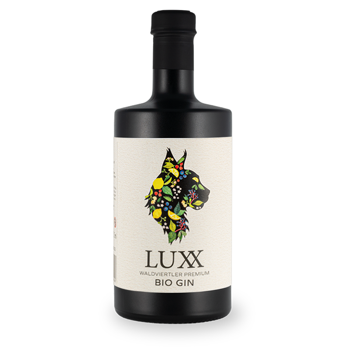 LuXX Waldviertler Premium Organic Gin "Black Edition" - 500 ml