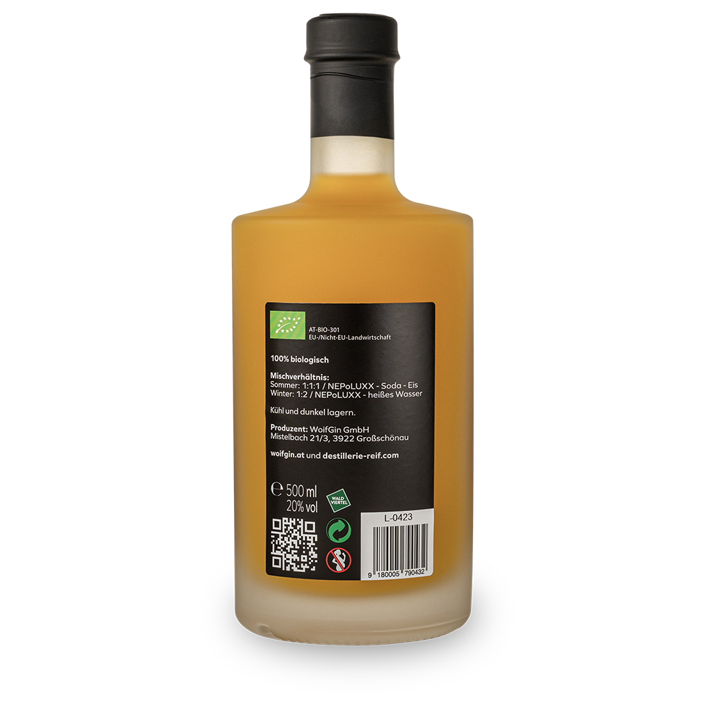 NEPoLuXX Premium Bio Gin Cocktail Mixture - 500 ml