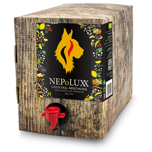 NEPoLuXX Premium Bio Gin Cocktail Mixture (Bag in Box) - 5000 ml